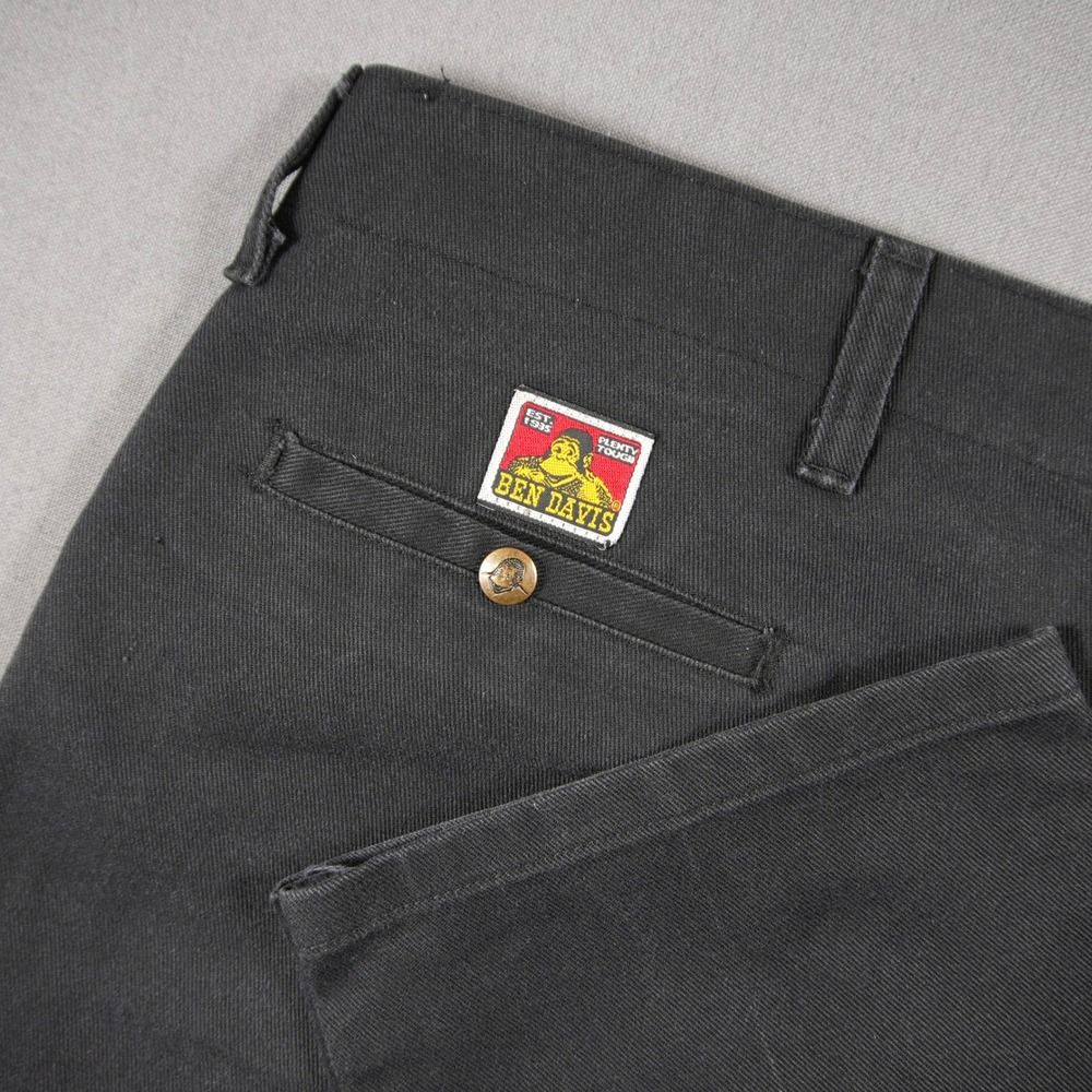 Vintage Ben Davis Original Style Twill Work Pants Men Trousers 50 Black Skate